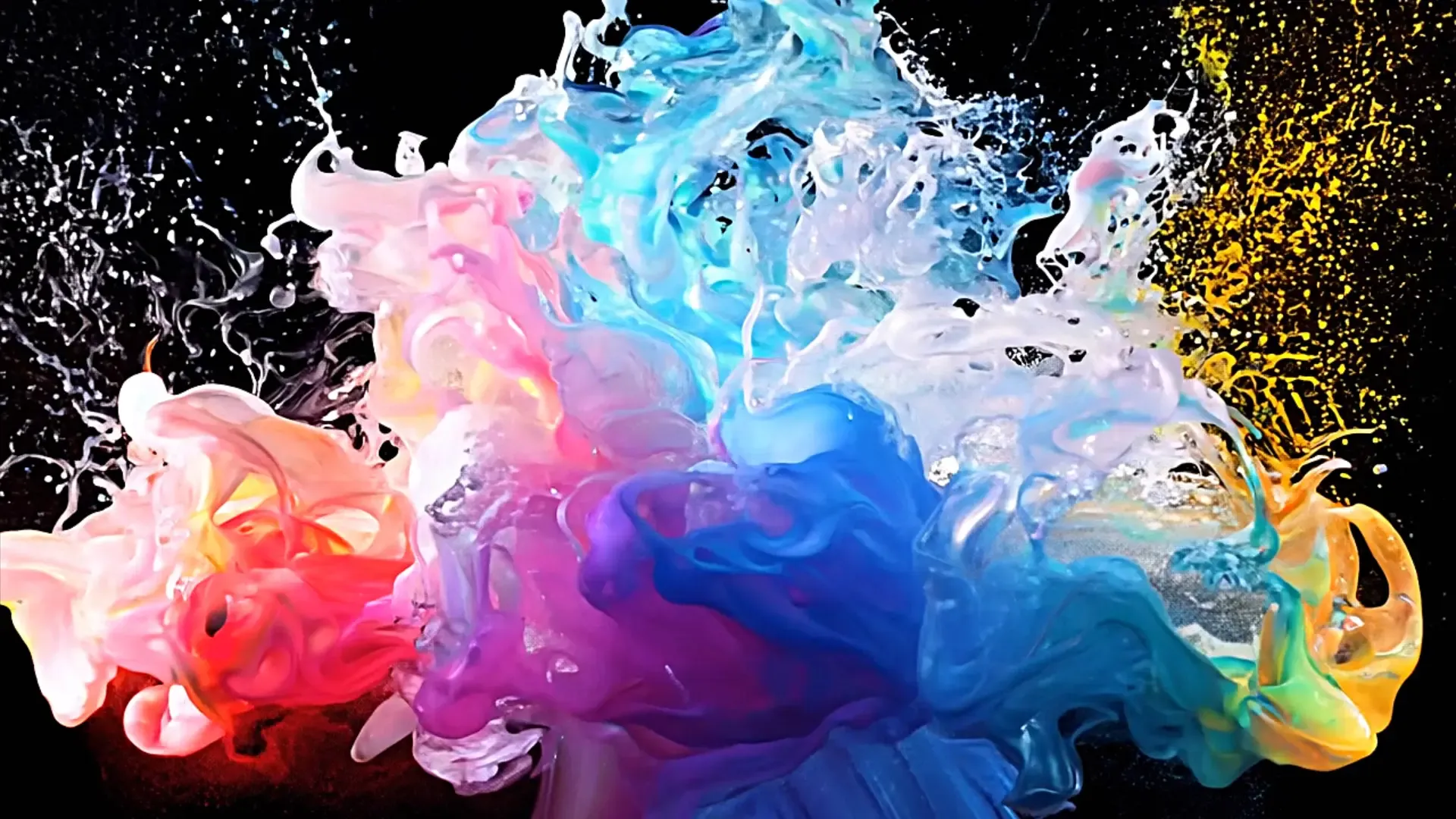 Abstract Color Fusion Overlay Artistic Video Effects